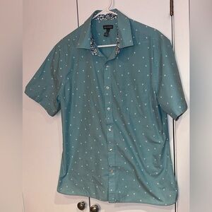 Van Heusen Palm Tree Print Shirt. Size L
